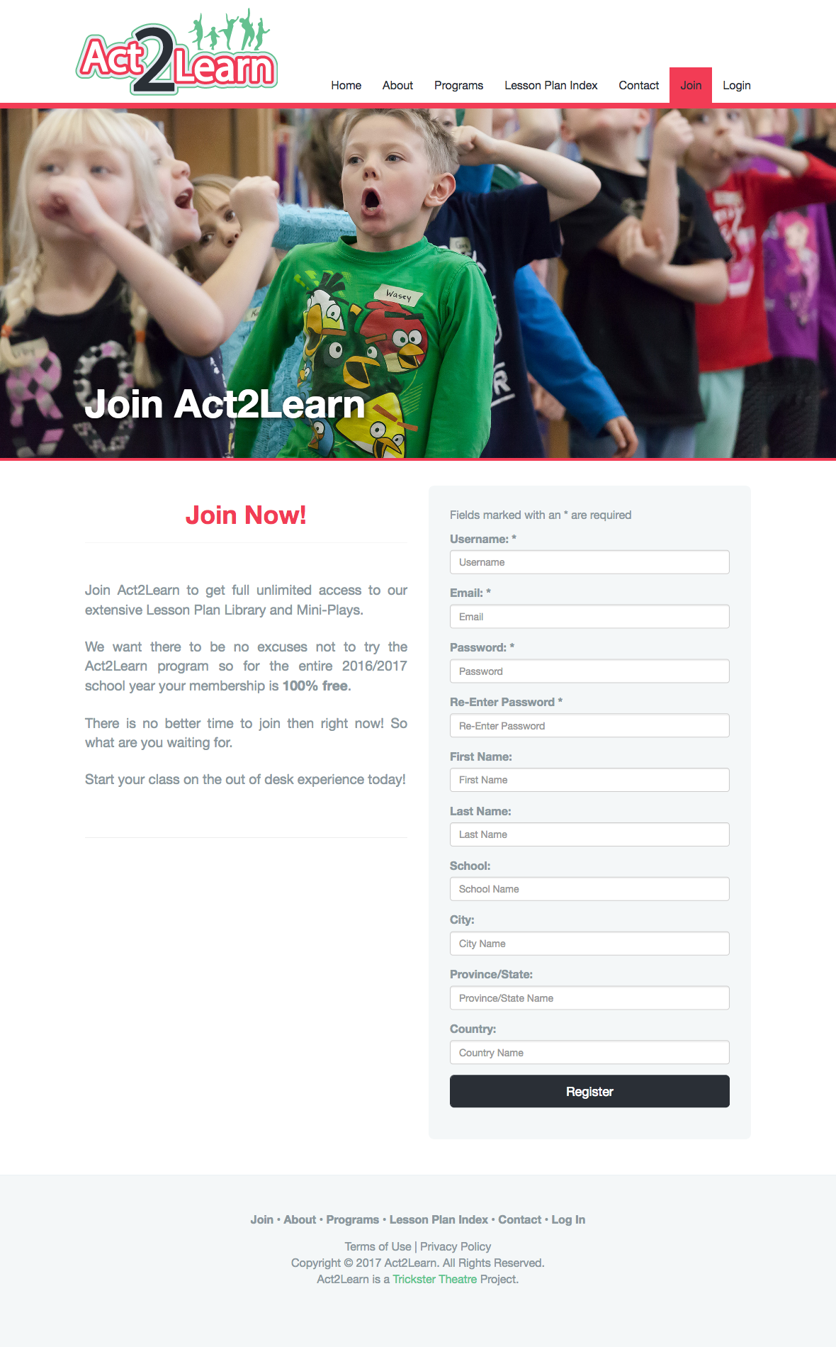 Screenshot 2018 09 30 Join Act2Learn Act2Learn